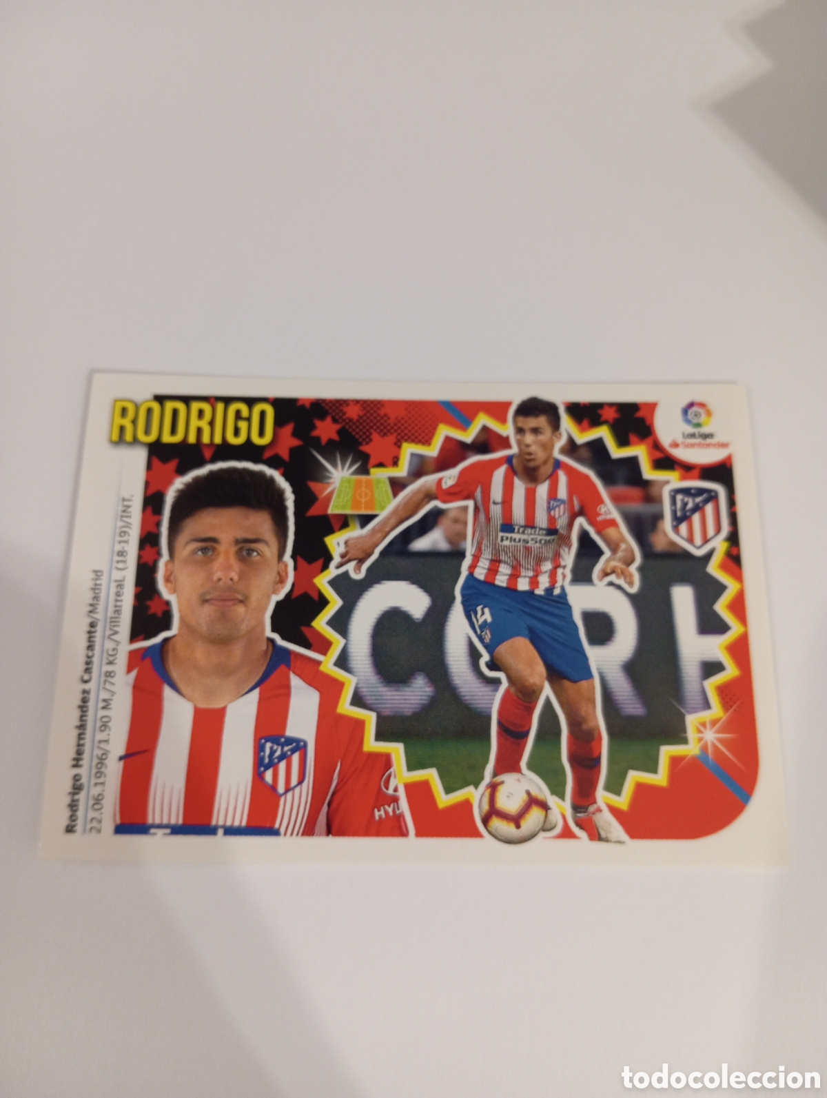 Figurine di Calcio: Rodrigo 9 BIS Atl&eacute;tico de Madrid liga este 18-19 panini 2018 2019