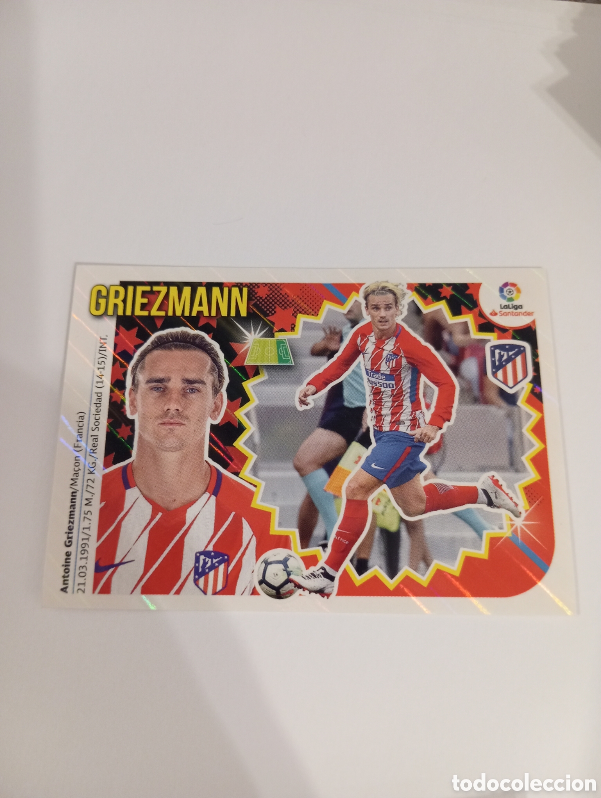 Fu&szlig;ball-Sticker: Griezmann 15 Atl&eacute;tico de Madrid liga este 18-19 panini 2018 2019