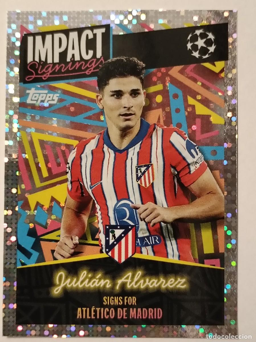 Figurine di Calcio: #411 JULIAN ALVAREZ ATLETICO MADRID STICKERS UEFA CHAMPIONS LEAGUE 2024/2025 TOPPS