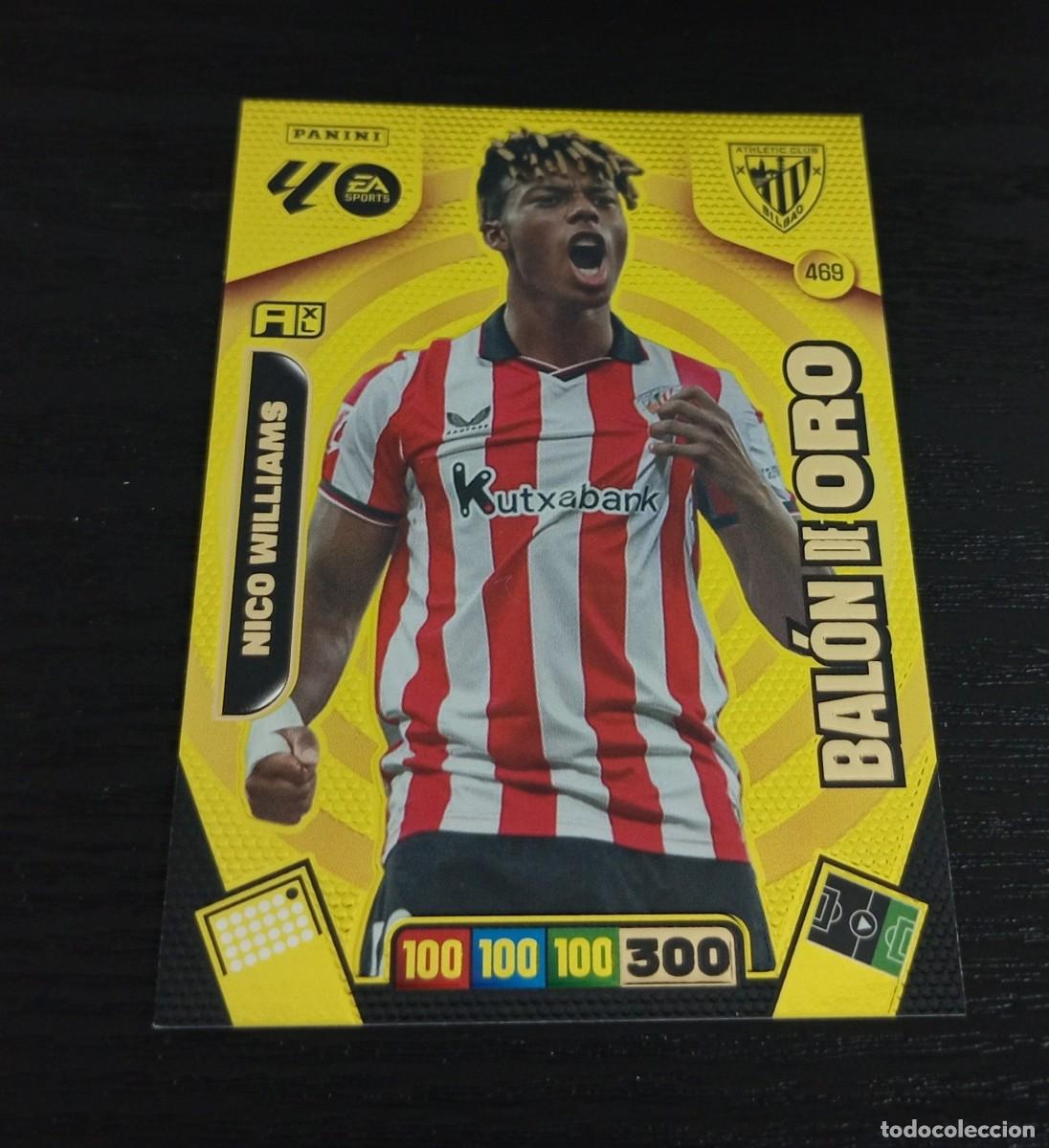 Cromos de F&uacute;tbol: -ADRENALYN 25-26 : 469 NICO WILLIAMS ( ATH.BILBAO ) -- BALON DE ORO --
