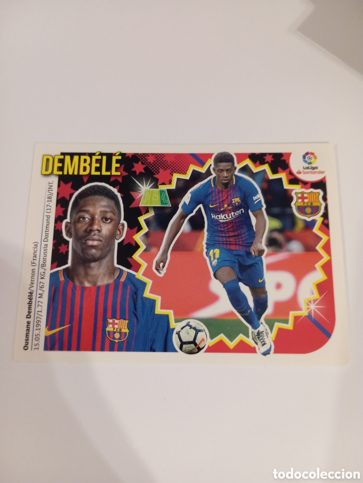 Fu&szlig;ball-Sticker: Dembele 15 A Barcelona liga este 18-19 panini 2018 2019