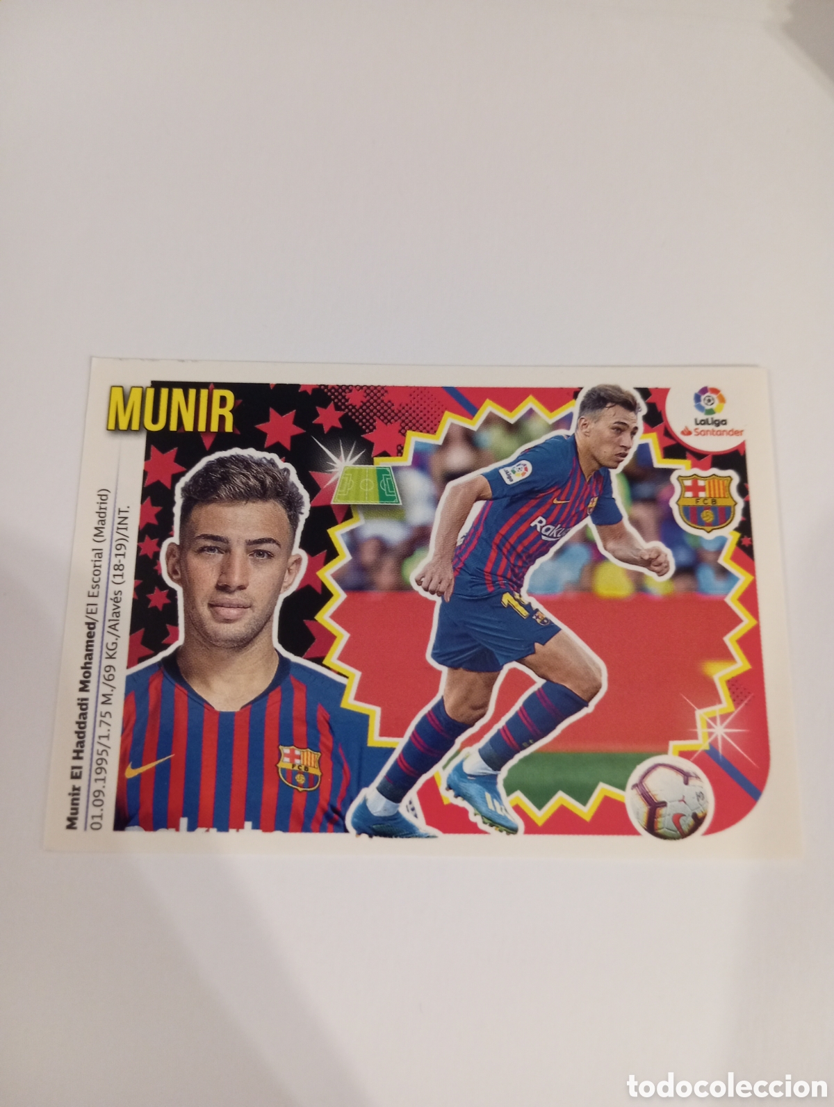 Figurine di Calcio: Munir 16 BIS Barcelona liga este 18-19 panini 2018 2019