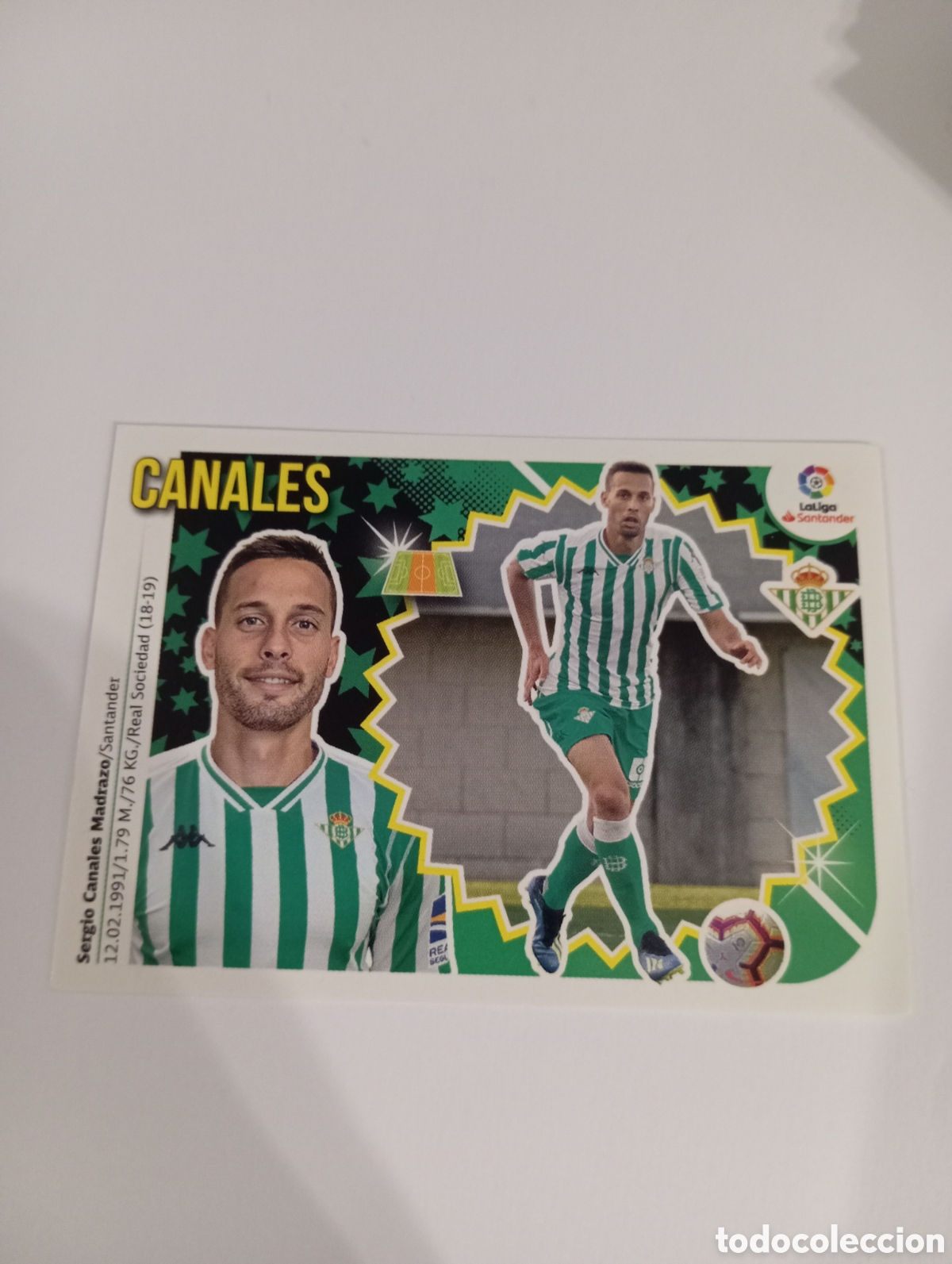 Cromos de F&uacute;tbol: Canales 10 Betis liga este 18-19 panini 2018 2019