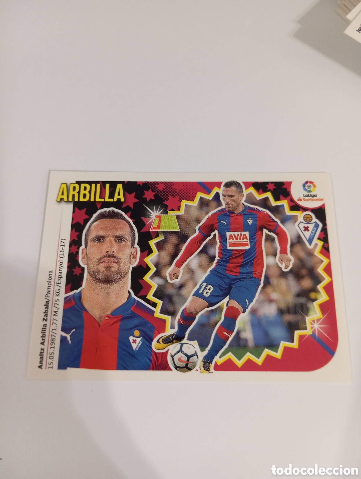 Fu&szlig;ball-Sticker: Arbilla 4 Eibar liga este 18-19 panini 2018 2019