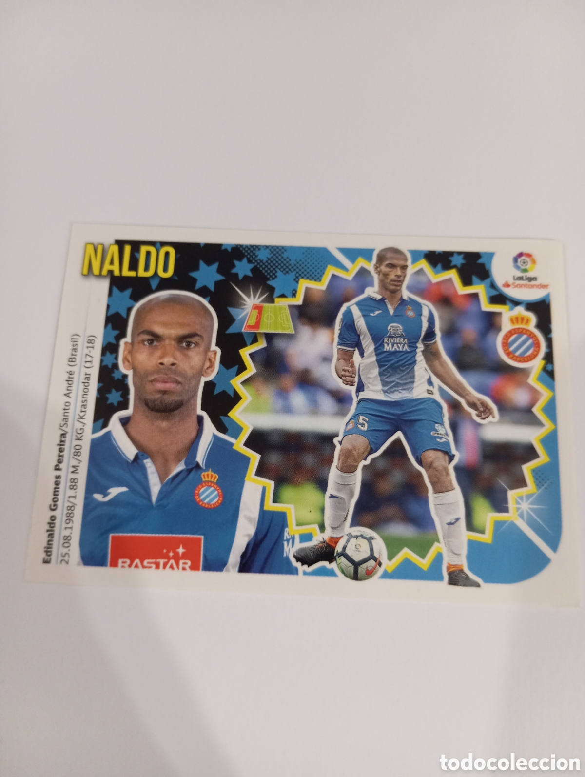 Fu&szlig;ball-Sticker: Naldo 5 Espanyol Espa&ntilde;ol liga este 18-19 panini 2018 2019