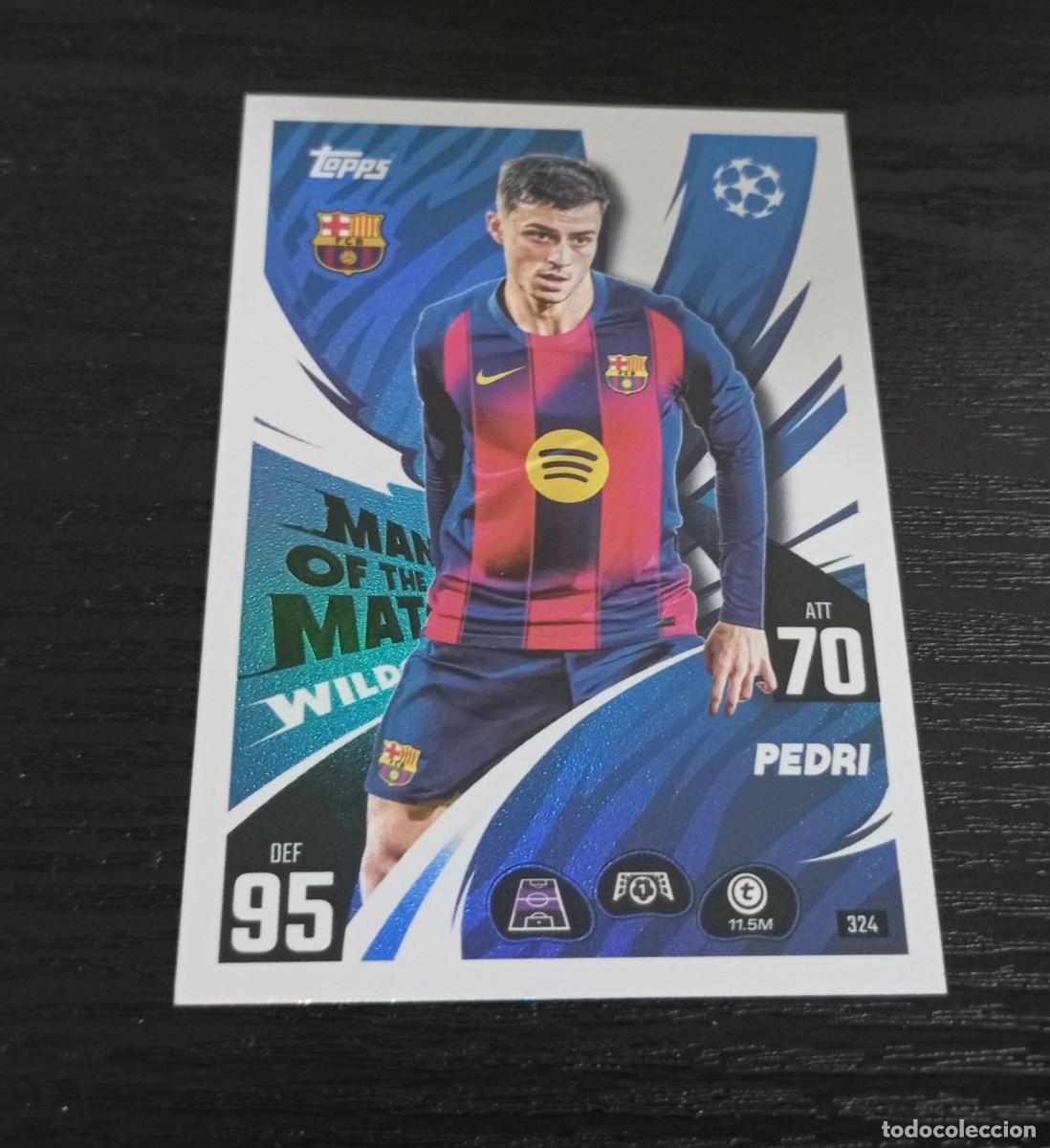 Fu&szlig;ball-Sticker: -TOPPS MATCH ATTAX 25-26 : 324 PEDRI ( BARCELONA ) -- MAN OF THE MATCH --