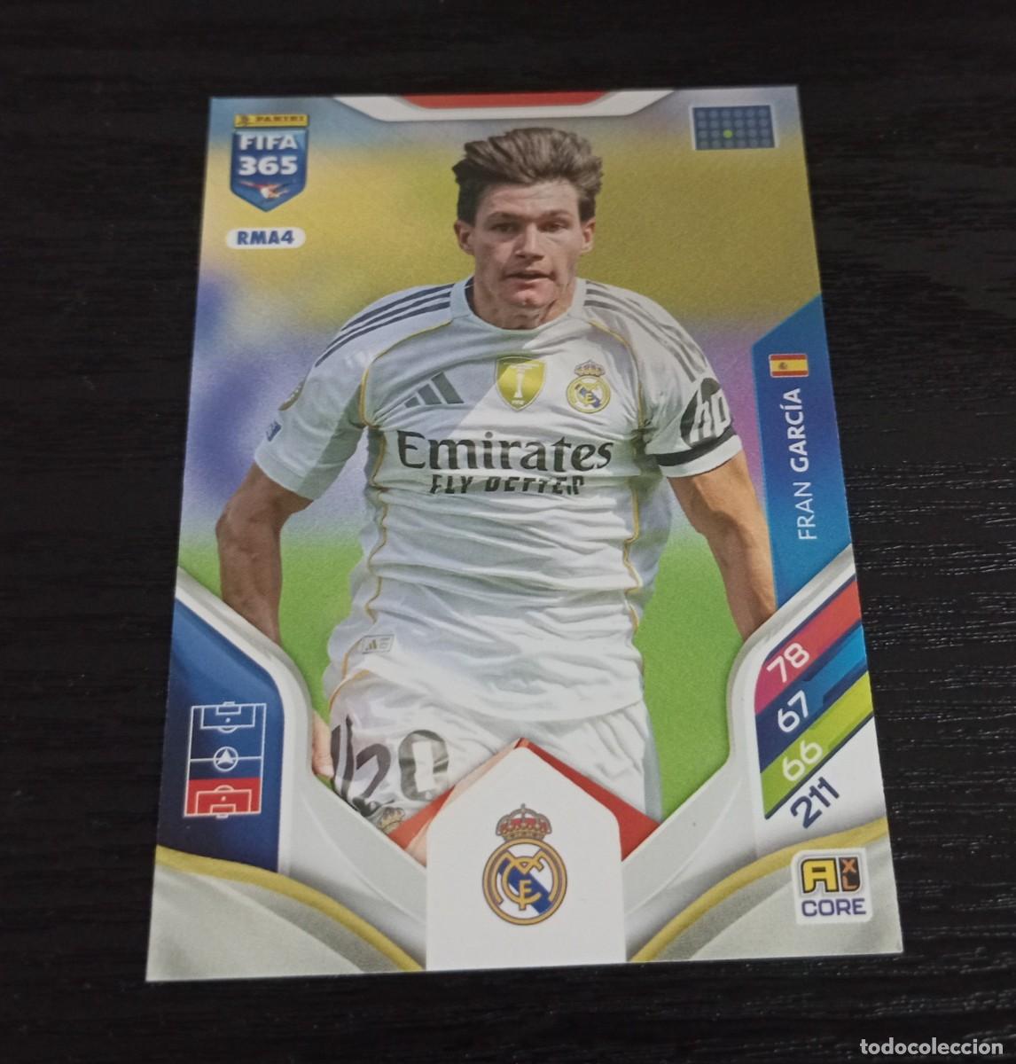 Football Stickers: -PANINI ADRENALYN FIFA 365 2026 : RMA 4 FRAN GARCIA ( REAL MADRID ) RMA4