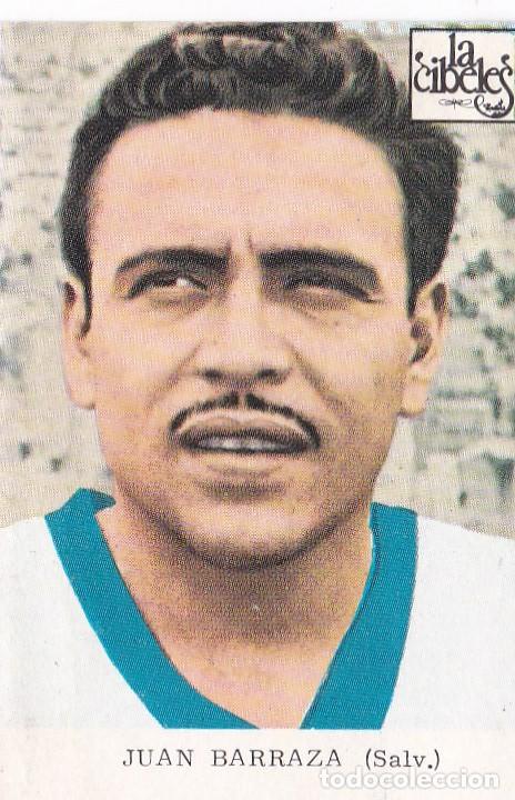 Fu&szlig;ball-Sticker: CROMO JUAN BARRAZA, SALVADOR, CHOCOLATES LA CIBELES MUNDIAL M&Eacute;XICO 70