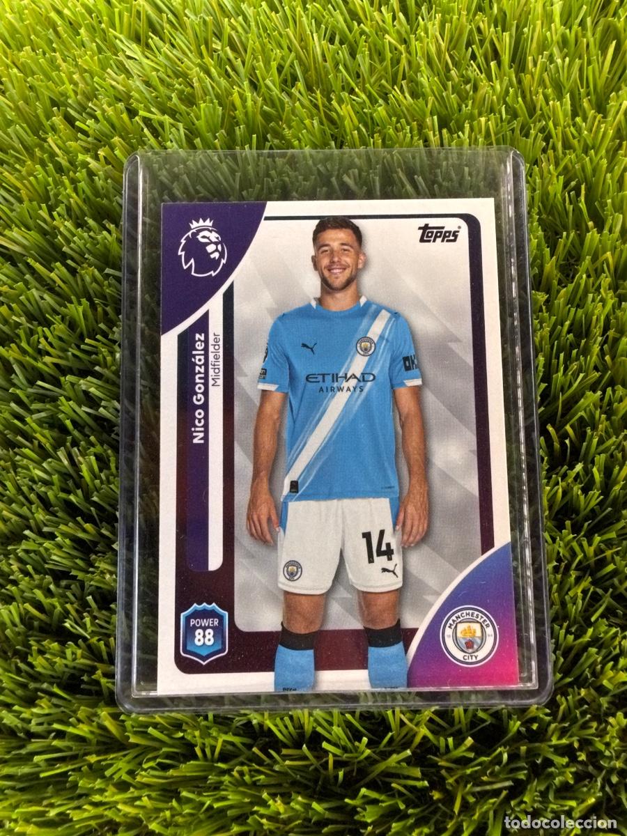 Cromos de f&uacute;tbol: N&ordm; 187 Nico Gonz&aacute;lez Manchester City Topps Premier League 25 26