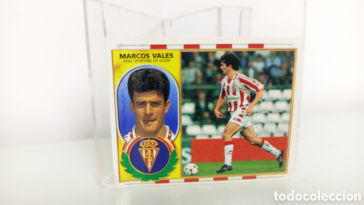 Cromos de F&uacute;tbol: ❇️ CROMO STICKER ⚽ MARCOS VALES SPORTING DE GIJ&Oacute;N 96 97 1996 1997 ESTE DESPEGADO LATERAL (VER) ❇️