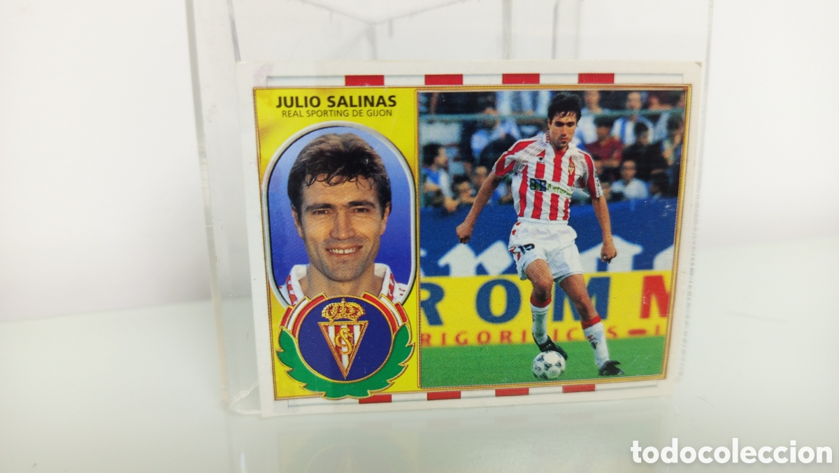 Cromos de F&uacute;tbol: ❇️ CROMO STICKER ⚽ JULIO SALINAS SPORTING DE GIJ&Oacute;N 96 97 1996 1997 ESTE DESPEGADO LATERAL (VER) ❇️