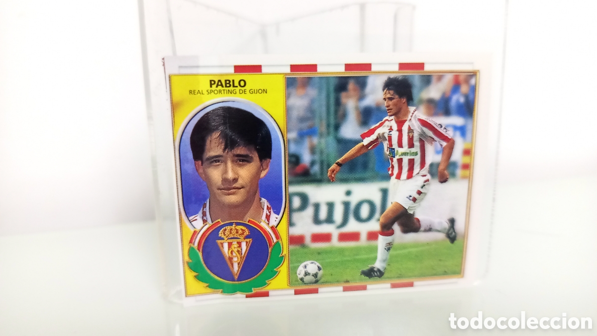 Cromos de F&uacute;tbol: ❇️ CROMO STICKER ⚽ PABLO SPORTING DE GIJ&Oacute;N 96 97 1996 1997 ESTE DESPEGADO LATERAL (VER) ❇️