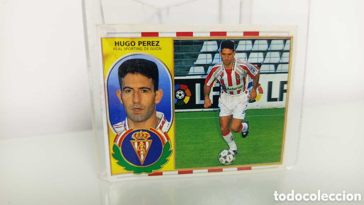 Cromos de F&uacute;tbol: ❇️ CROMO STICKER ⚽ HUGO P&Eacute;REZ SPORTING DE GIJ&Oacute;N 96 97 1996 1997 ESTE DESPEGADO LATERAL (VER) ❇️
