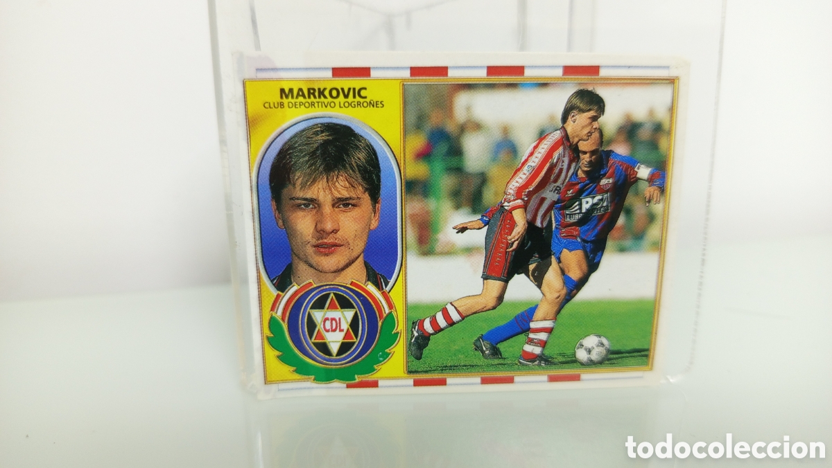 Figurine di Calcio: ❇️ CROMO STICKER ⚽ MARKOVIC LOGRO&Ntilde;&Eacute;S 96 97 1996 1997 ESTE DESPEGADO LATERAL (VER) ❇️