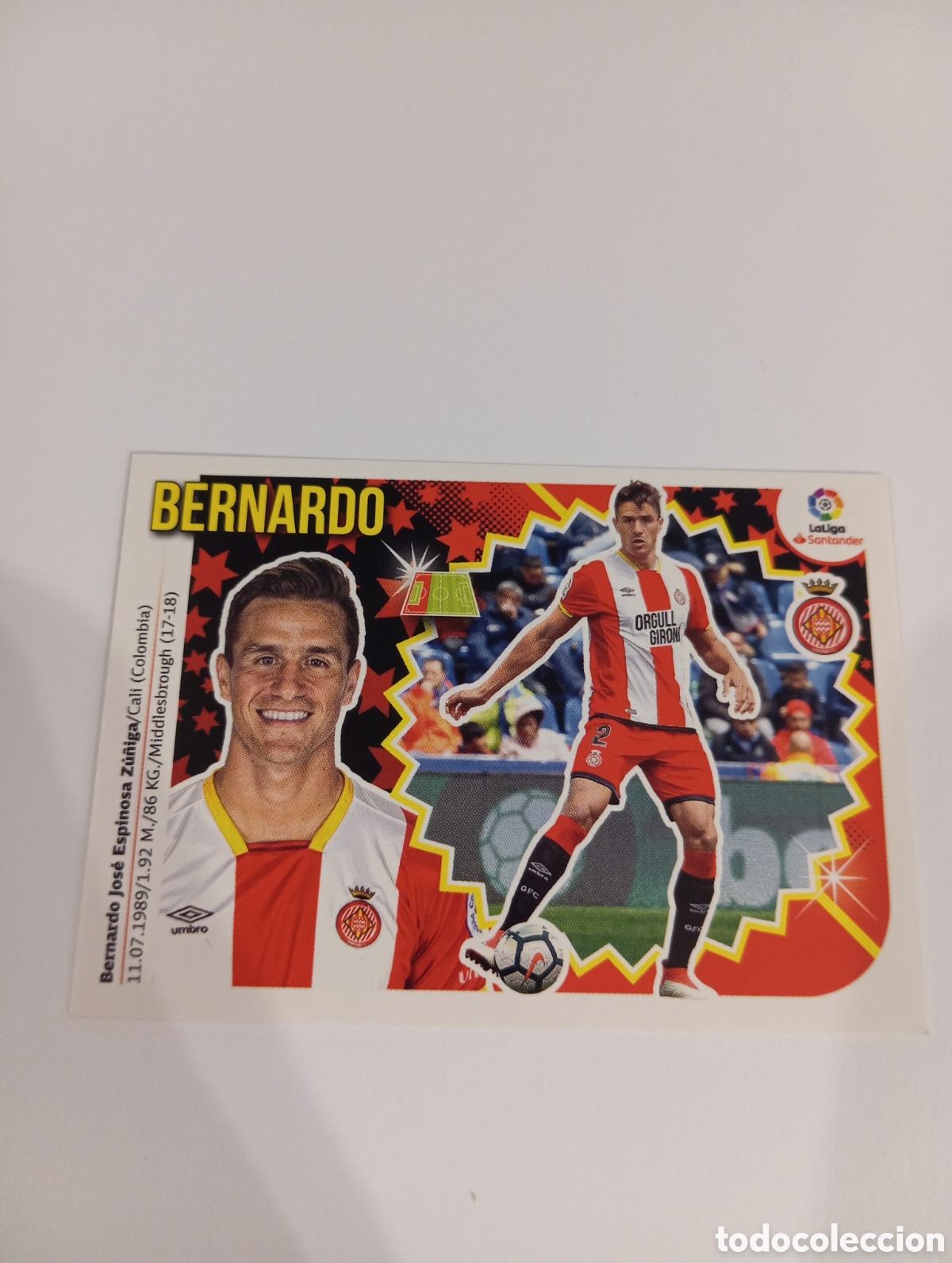 Fu&szlig;ball-Sticker: Bernardo 6 Girona liga este 18-19 panini 2018 2019