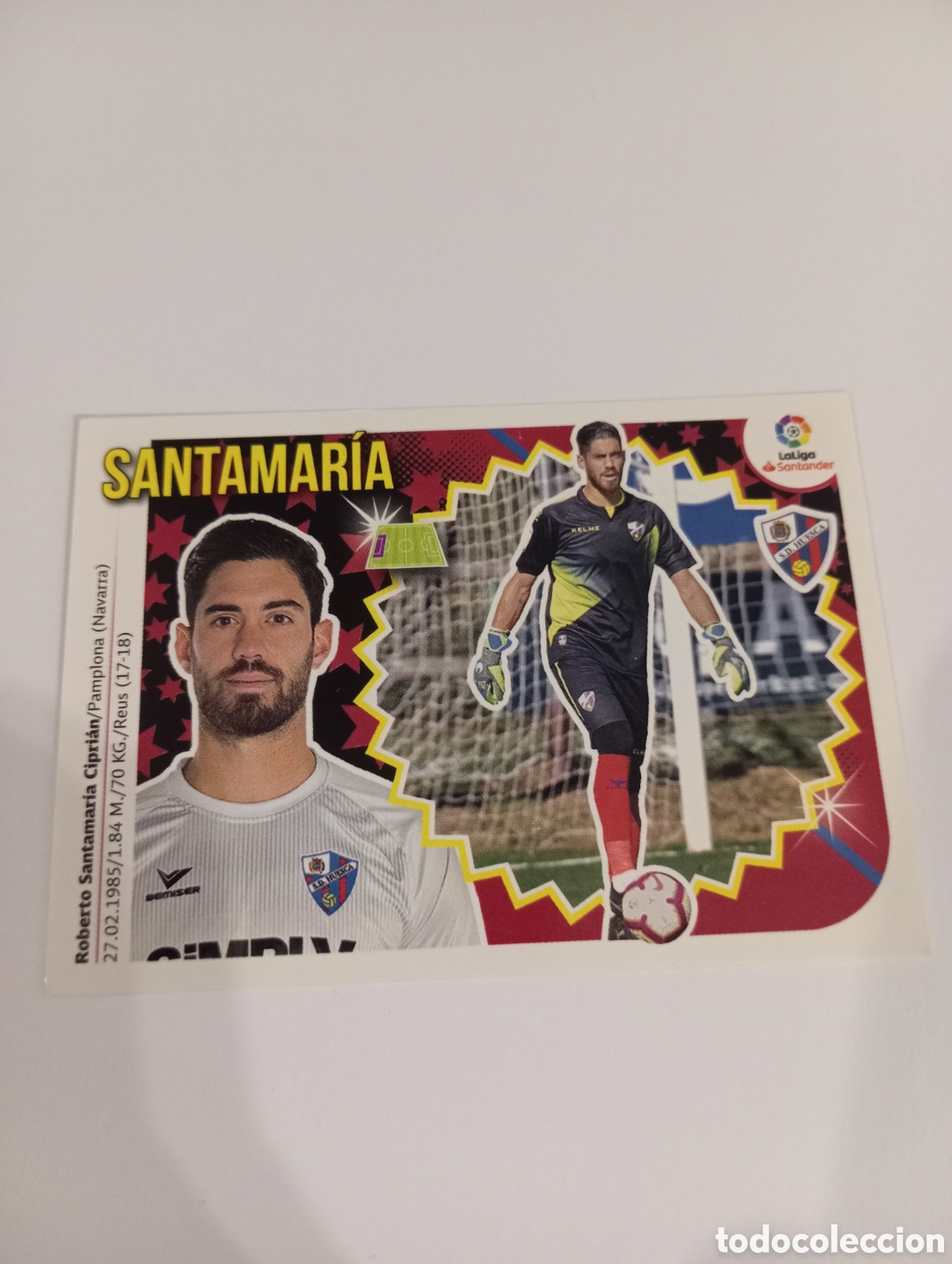 Figurine di Calcio: Santamar&iacute;a 2 Huesca liga este 18-19 panini 2018 2019
