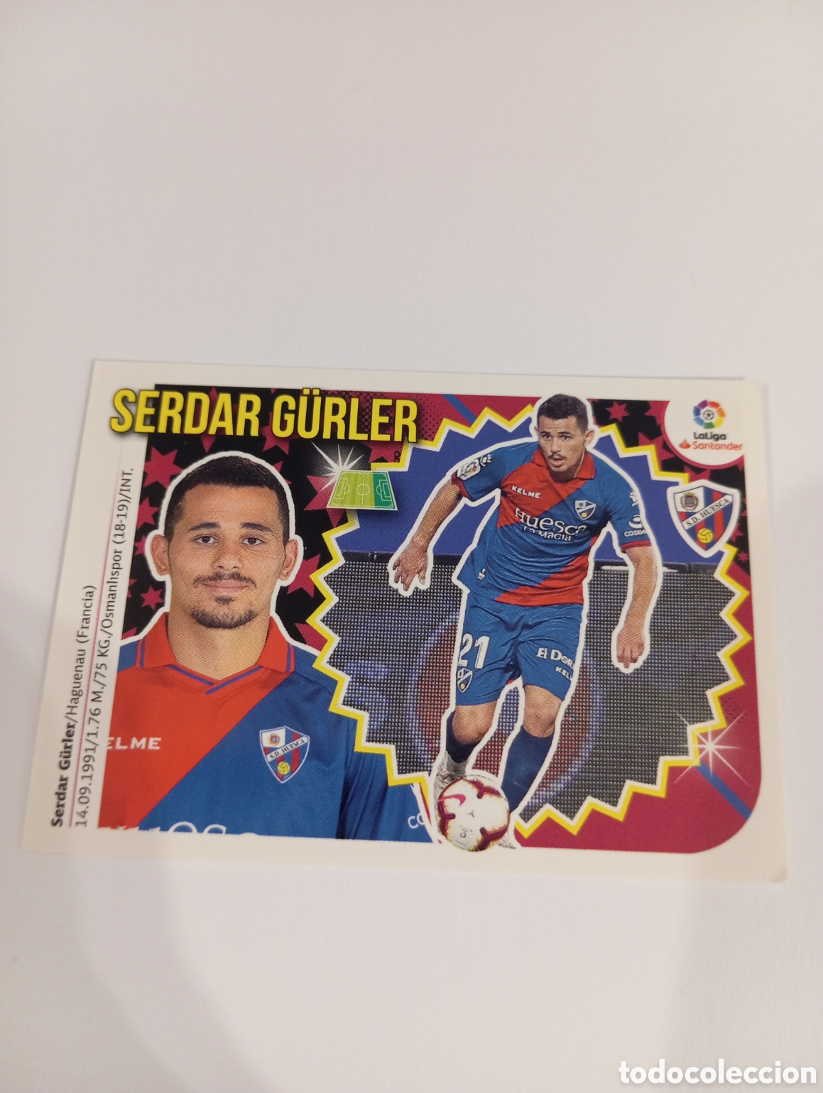 Fu&szlig;ball-Sticker: Serdar Gurler 14 BIS Huesca liga este 18-19 panini 2018 2019