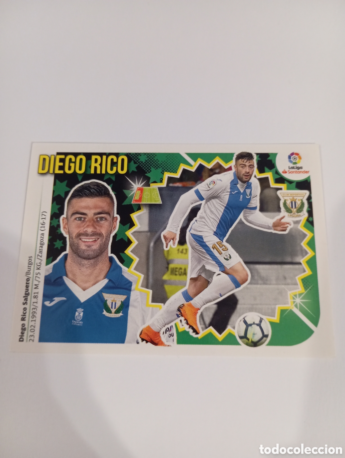 Fu&szlig;ball-Sticker: Diego Rico 7 Legan&eacute;s liga este 18-19 panini 2018 2019
