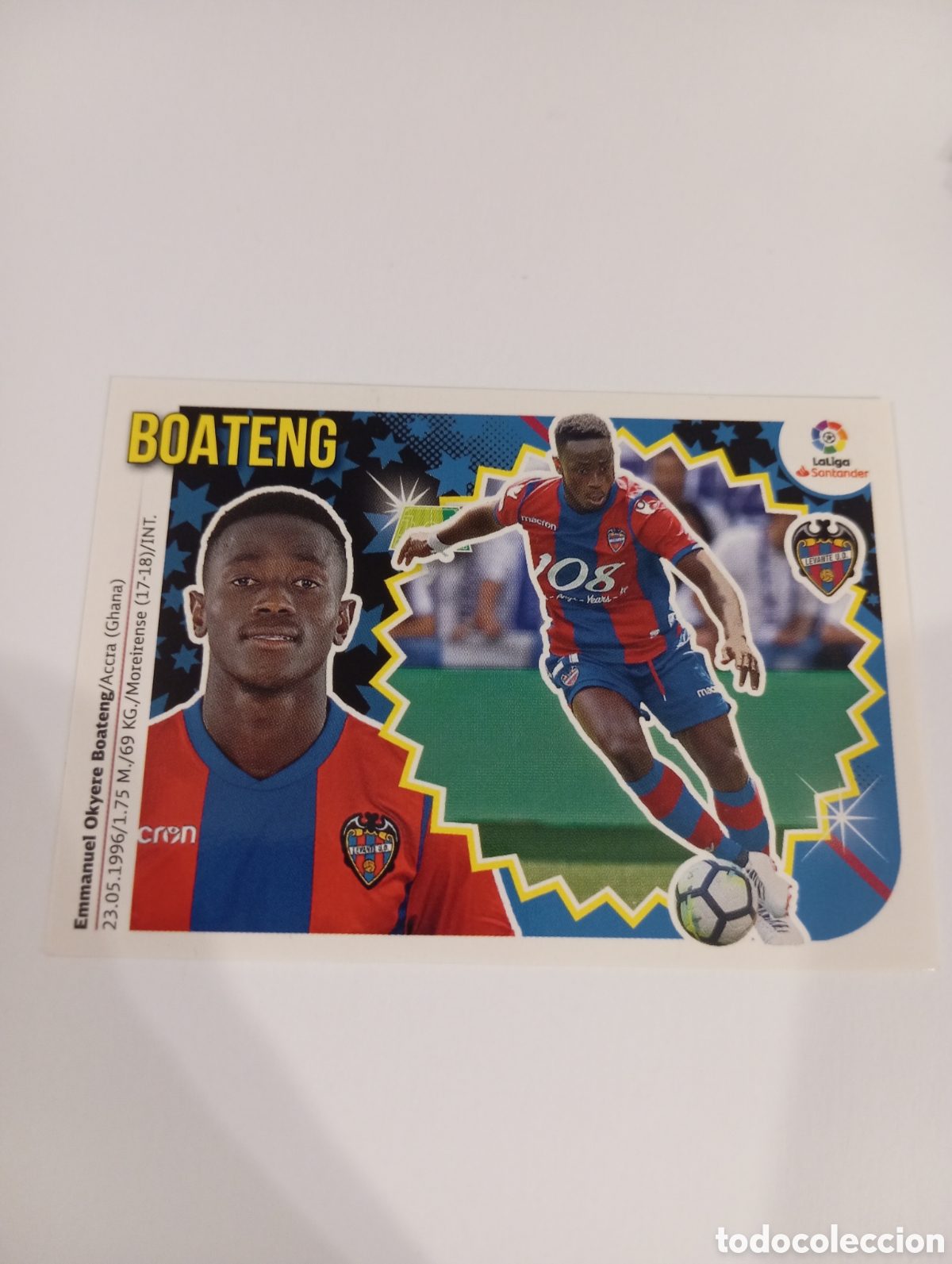 Cromos de Futebol: Boateng 15 Levante liga este 18-19 panini 2018 2019