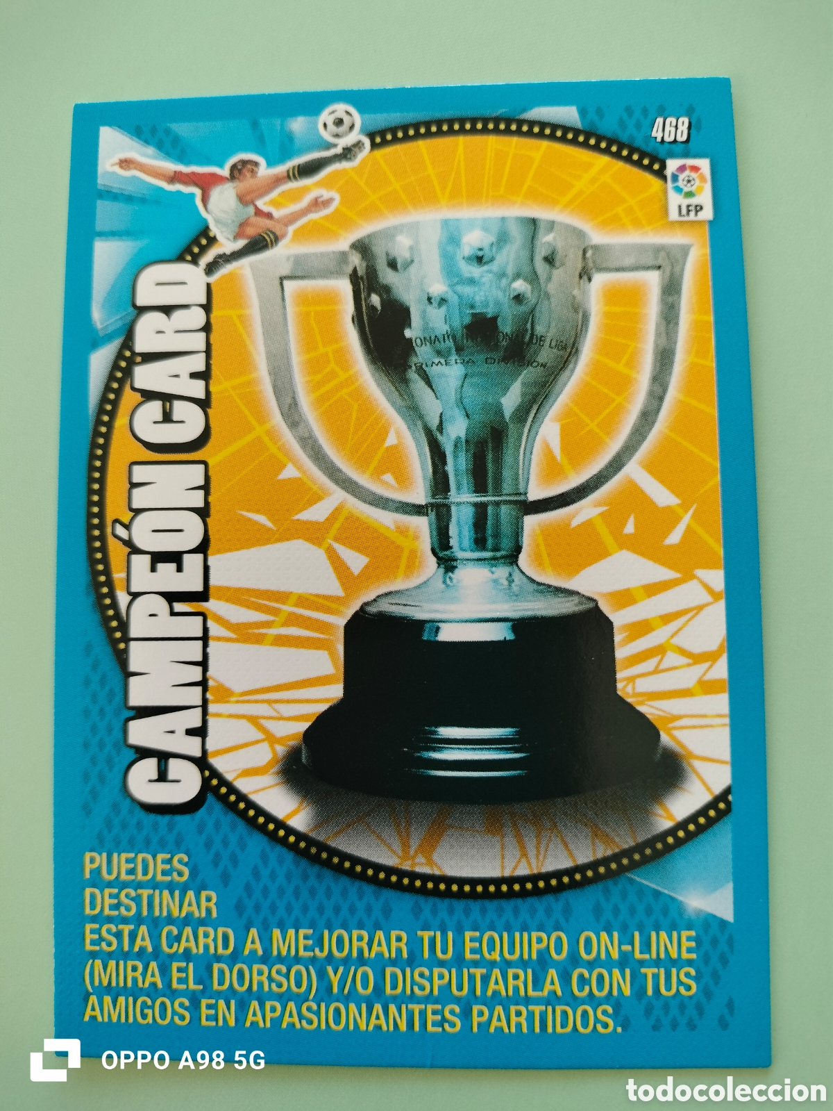 Fu&szlig;ball-Sticker: Cromo card Campe&oacute;n Card Adrenalyn liga temporada 2014 2015 14 15 Panini