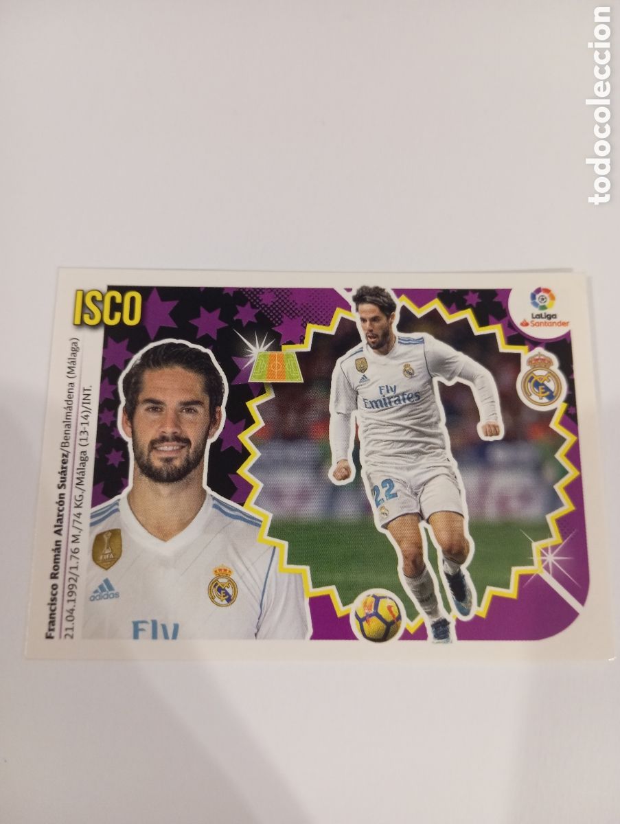 Cromos de F&uacute;tbol: Isco 12 Real Madrid liga este 18-19 panini 2018 2019