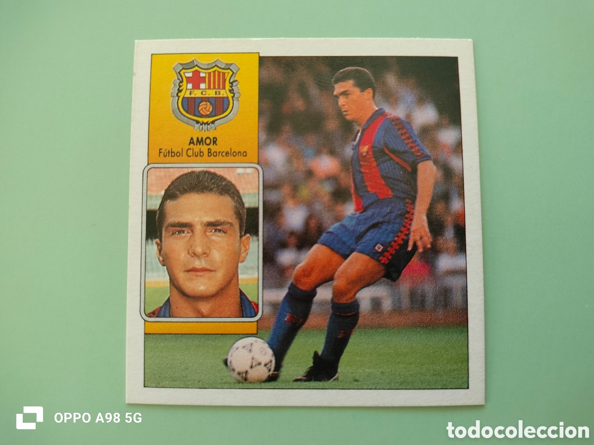 Cromos de F&uacute;tbol: Cromo Amor Barcelona Ediciones Este liga temporada 1992 1993 92 93
