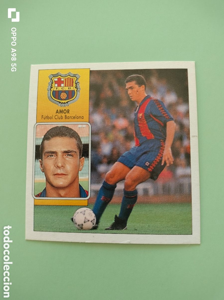Cromos de F&uacute;tbol: Cromo Amor Barcelona Ediciones Este liga temporada 1992 1993 92 93