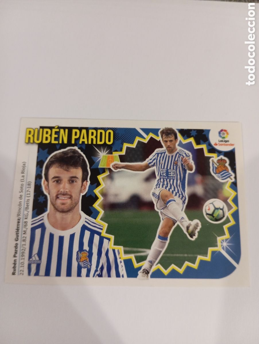 Cromos de Futebol: Rub&eacute;n Pardo 9 BIS Real Sociedad liga este 18-19 panini 2018 2019