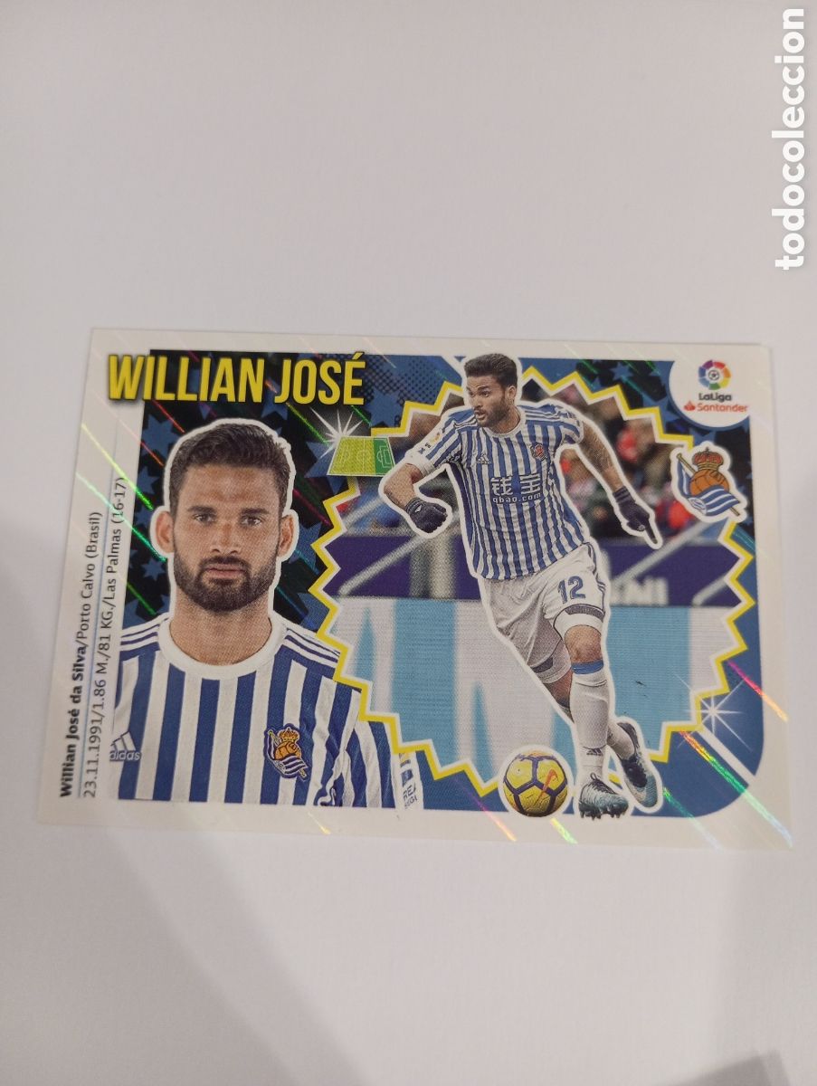 Cromos de Futebol: Willian Jos&eacute; 15 Real Sociedad liga este 18-19 panini 2018 2019