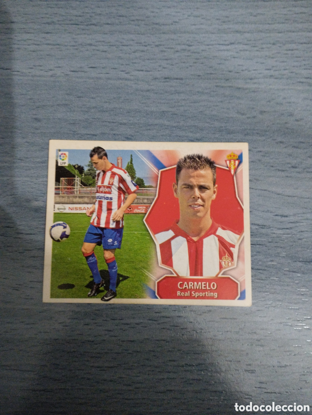Cromos de F&uacute;tbol: Cromo ediciones este liga 08 09 &uacute;ltimo fichaje 31 Carmelo Sporting de Gij&oacute;n sin pegar