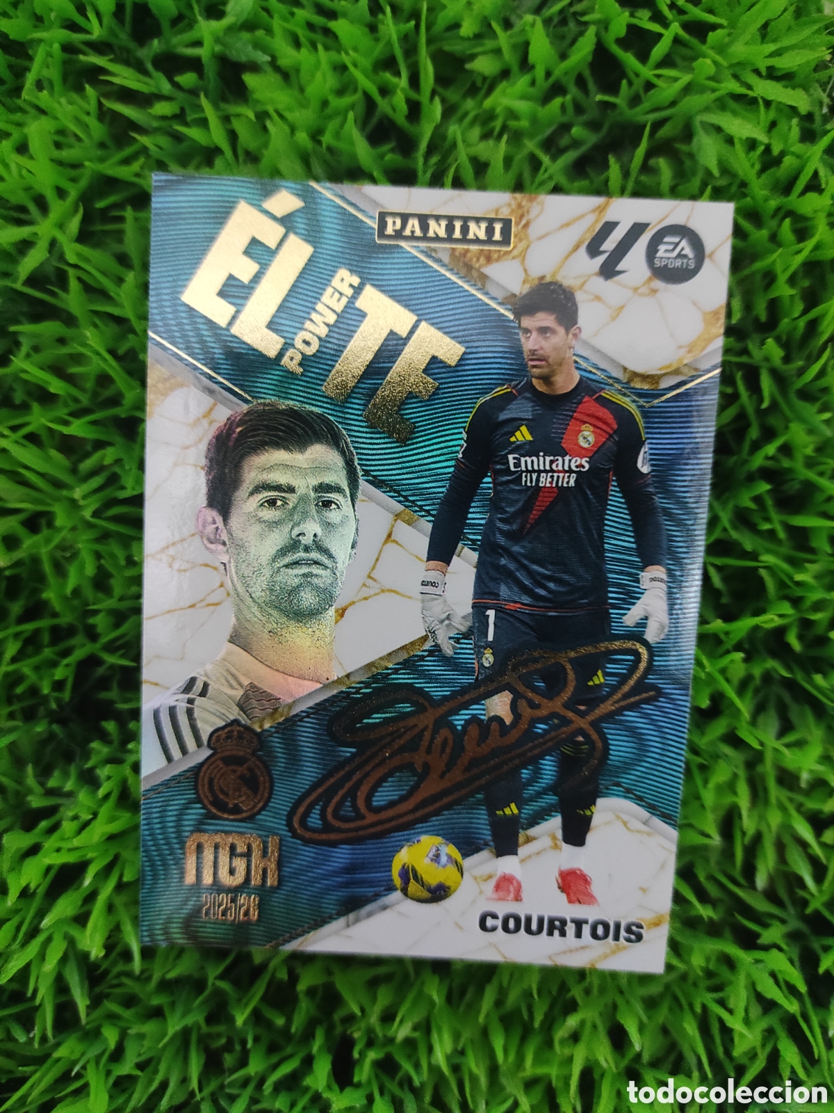 Cromos de F&uacute;tbol: Courtois Real Madrid ELITE POWER Megacracks 25-26 # P 3
