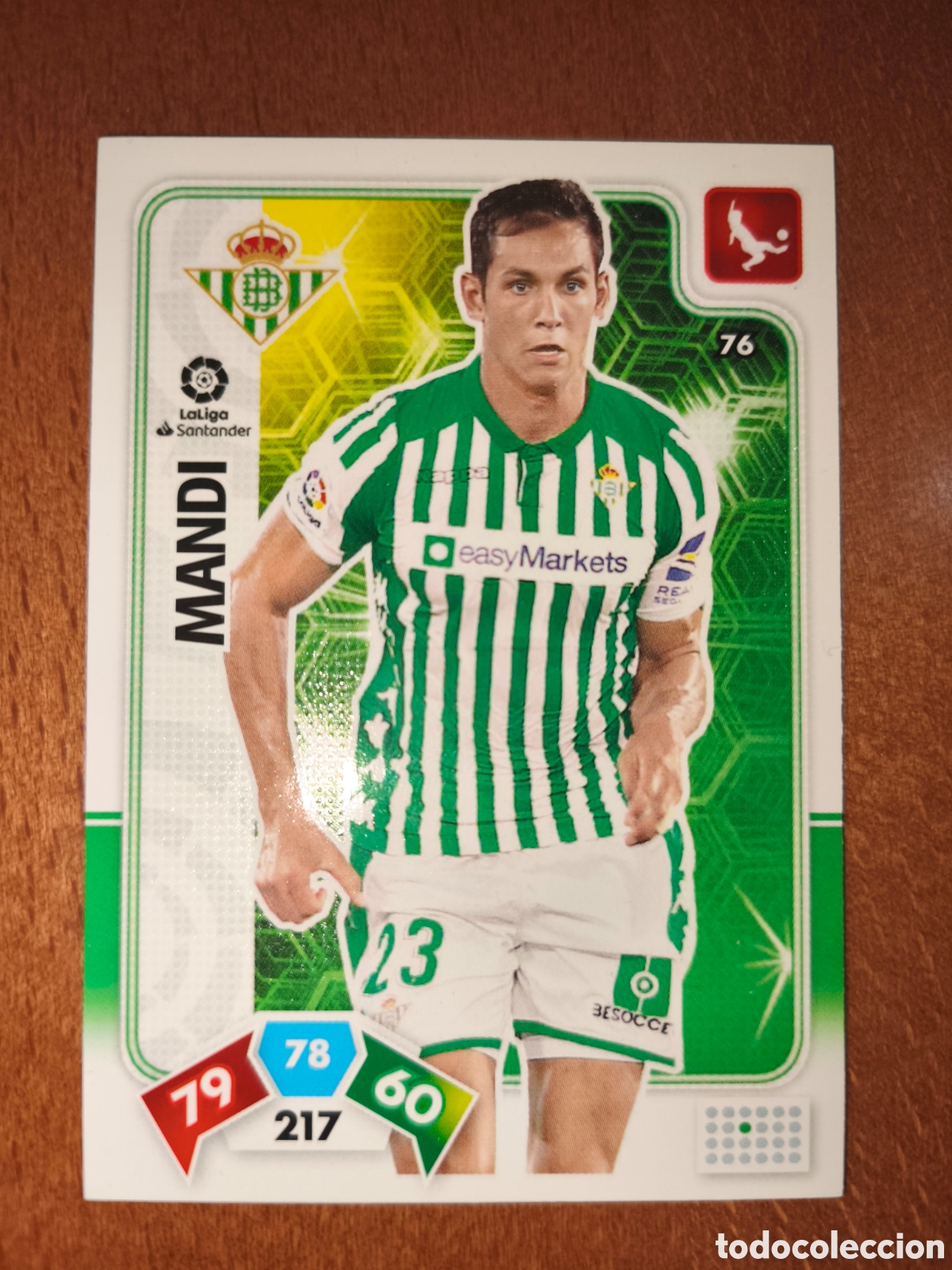 Cromos de F&uacute;tbol: Mandi n&deg;76 Adrenalyn XL 19/20 Real Betis
