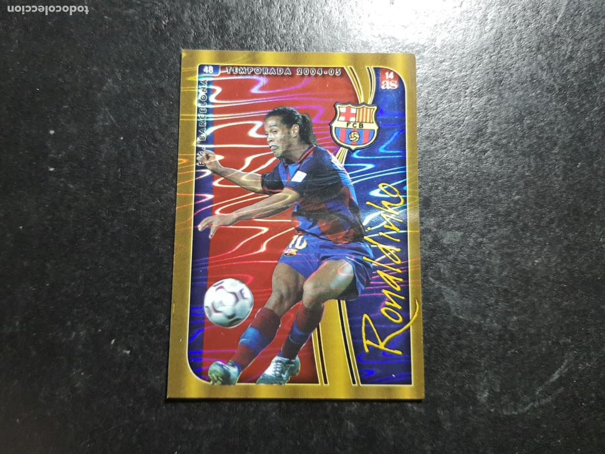 Cromos de F&uacute;tbol: RONALDINHO DEL BARCELONA ALBUM MUNDICROMO LIGA 2004 - 2005 ( 04 - 05 )