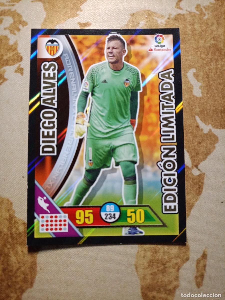 Cromos de f&uacute;tbol: Edici&oacute;n Limitada DIEGO ALVES Adrenalyn 2016-17