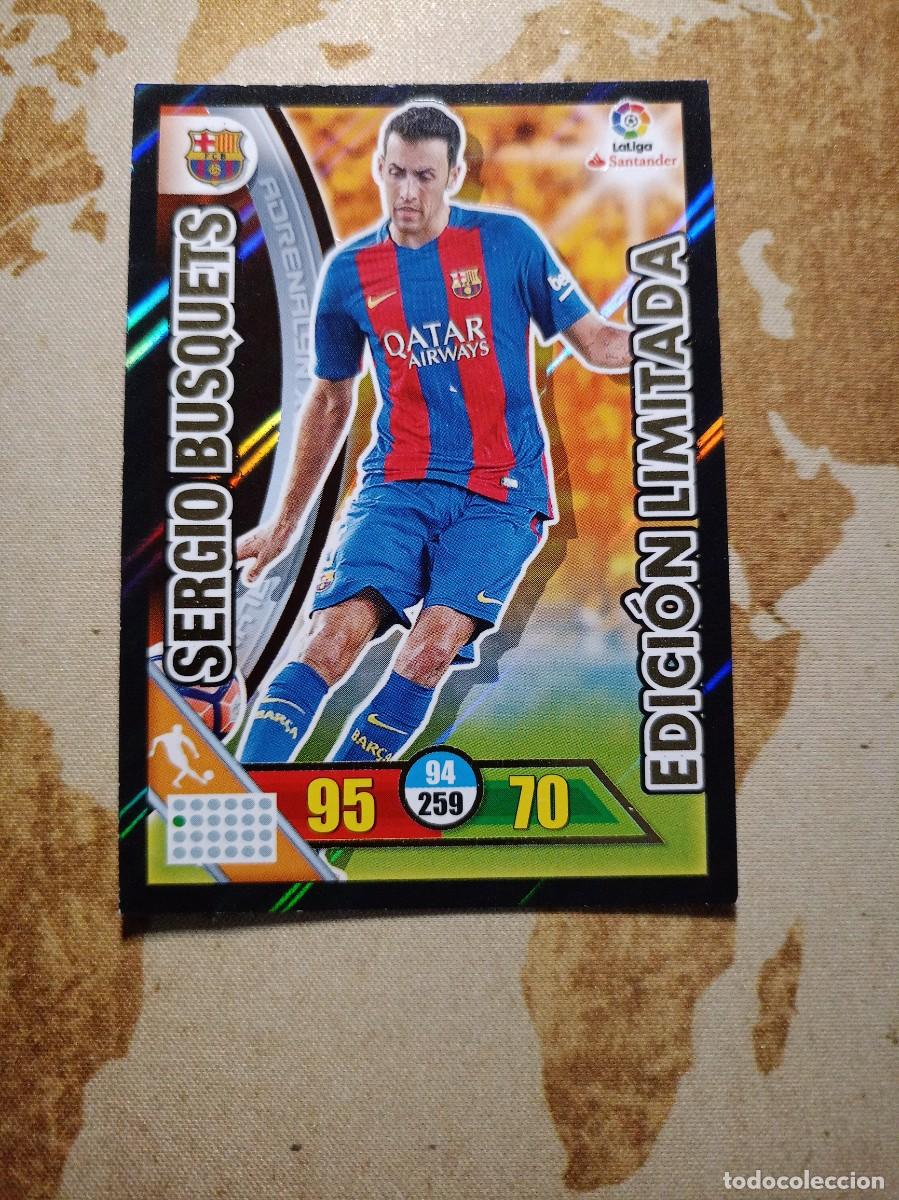 Figurine di Calcio: Edici&oacute;n Limitada SERGIO BUSQUETS Adrenalyn 2016-17