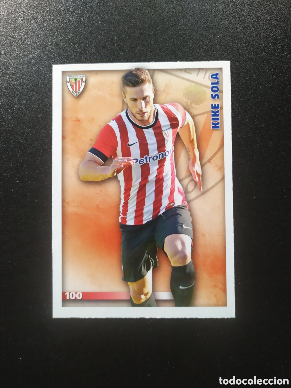 Cromos de f&uacute;tbol: Mundicromo fichas Liga 2014 2015 14 15 Kike Sola n&deg; 100 Athletic Bilbao