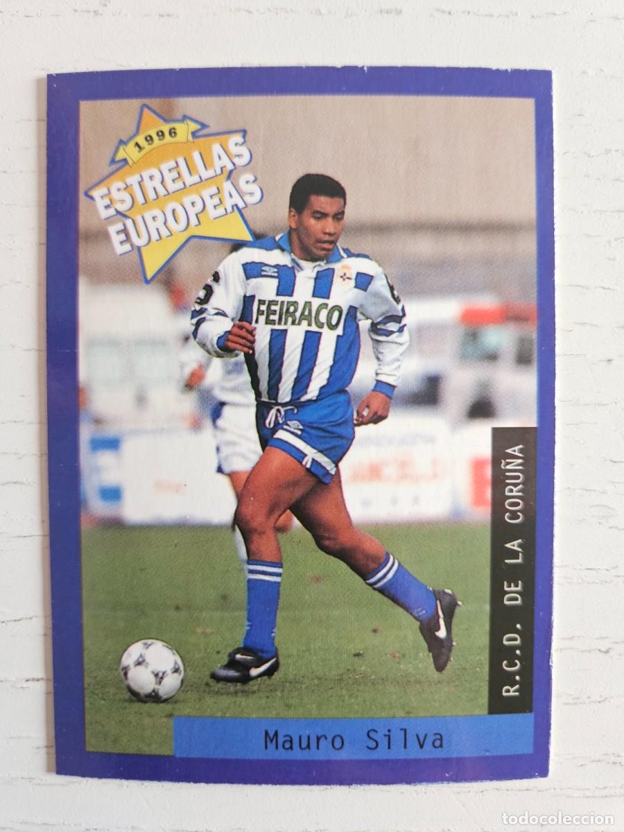 Figurine di Calcio: 56 Mauro Silva Deportivo de La Coru&ntilde;a Espa&ntilde;a Brasil Estrellas Europeas 1996 Panini buen estado