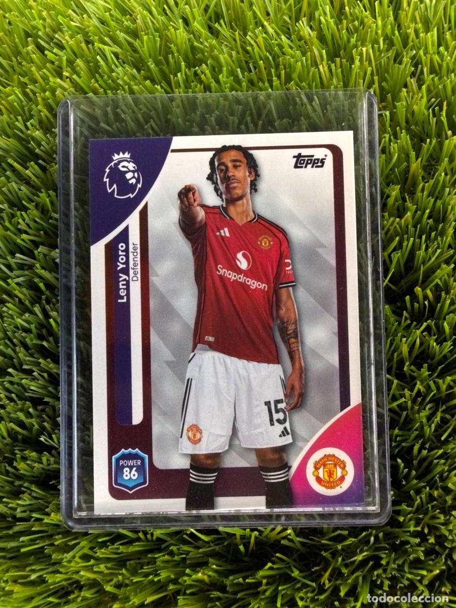 Figurine di Calcio: N&ordm; 202 Leny Yoro Manchester United Topps Premier League 25 26