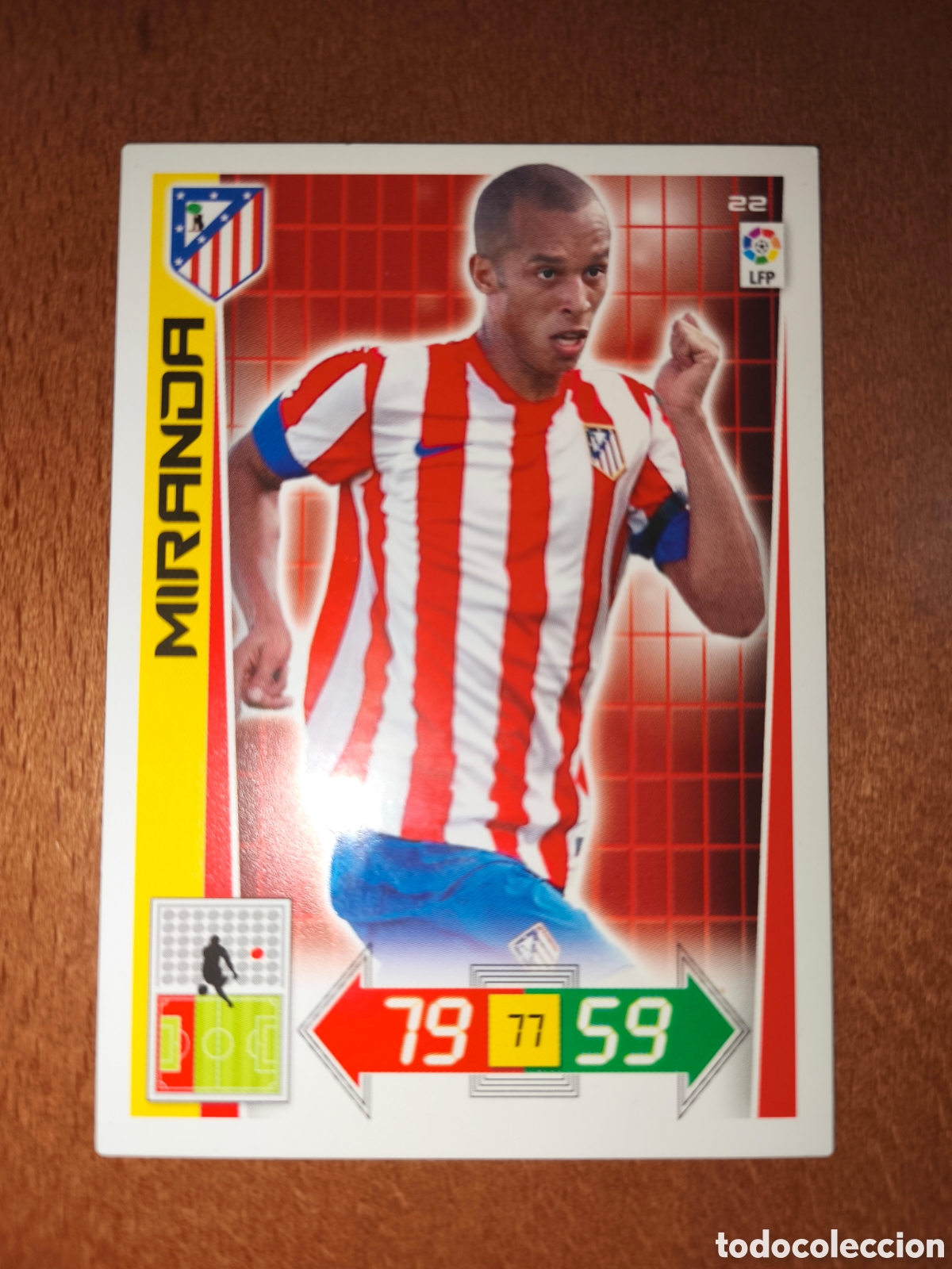 Figurine di Calcio: Miranda n&deg;22 Adrenalyn XL 12/13 Atl&eacute;tico de Madrid