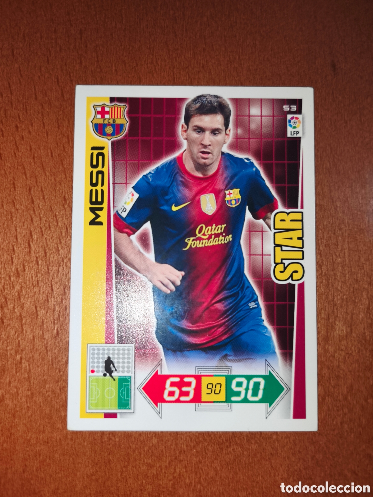 Fu&szlig;ball-Sticker: Messi Star n&deg;53 Adrenalyn XL 12/13 Barcelona