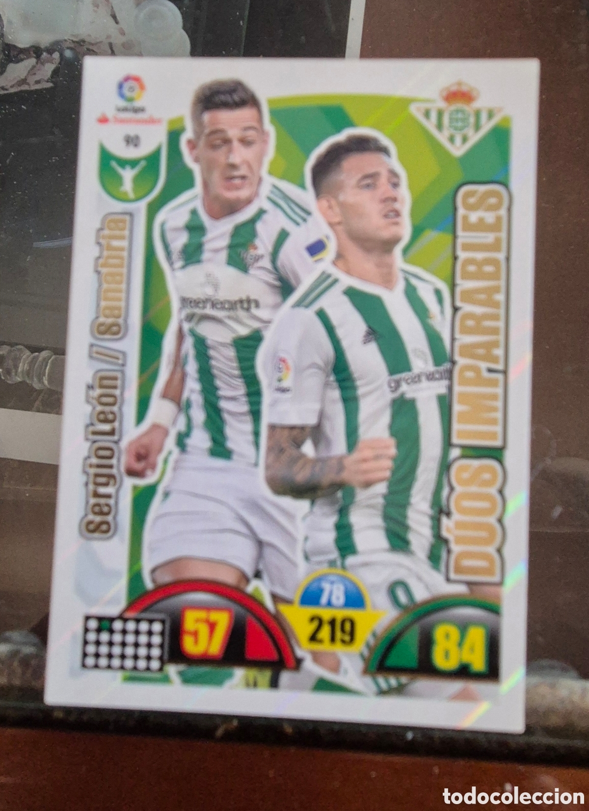 Cromos de F&uacute;tbol: Sergio Le&oacute;n/Sanabria. Adrenalyn Cards 2017-18