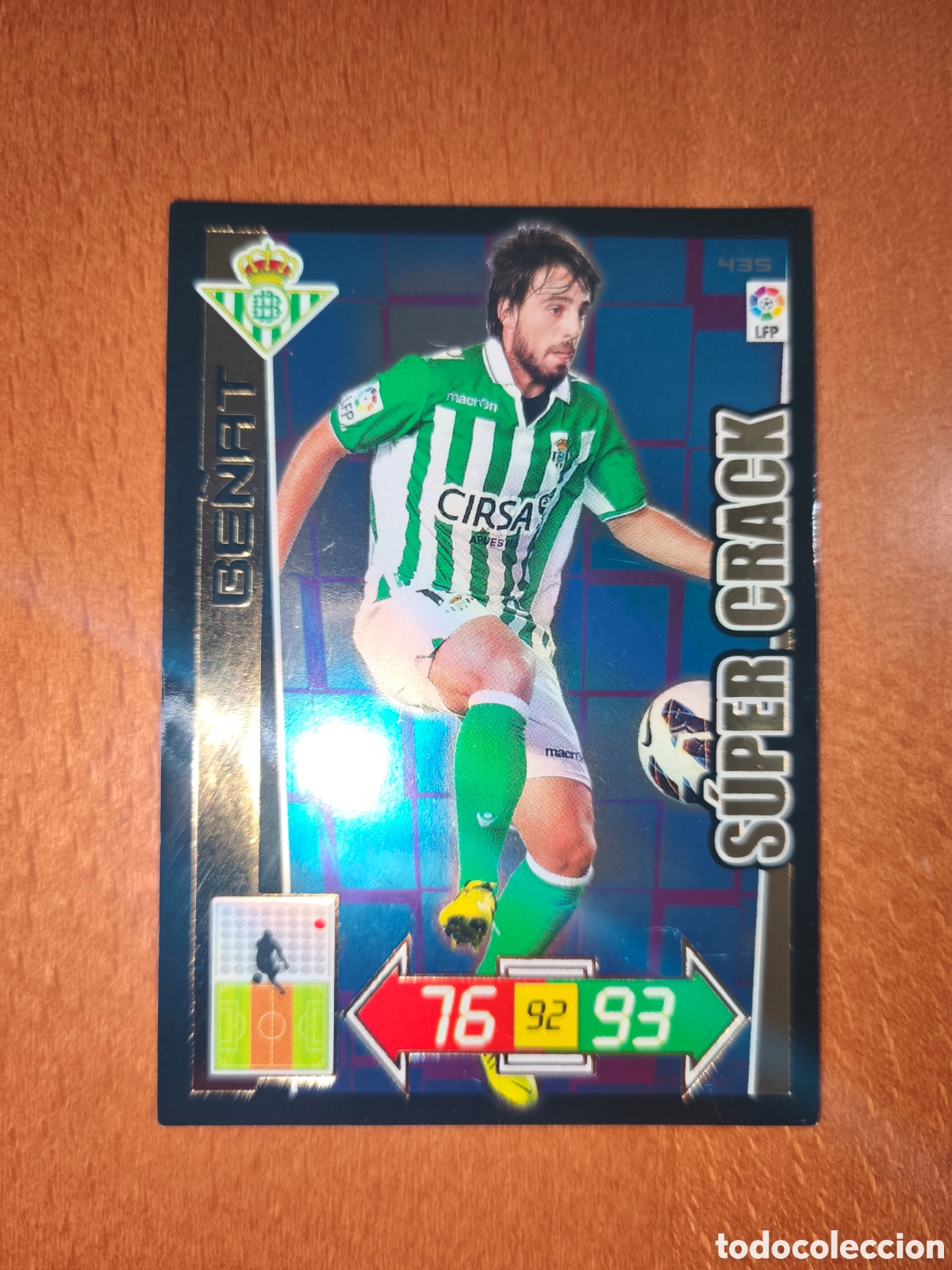 Cromos de F&uacute;tbol: Be&ntilde;at n&deg;435 S&Uacute;PER CRACK Adrenalyn XL 12/13 Real Betis