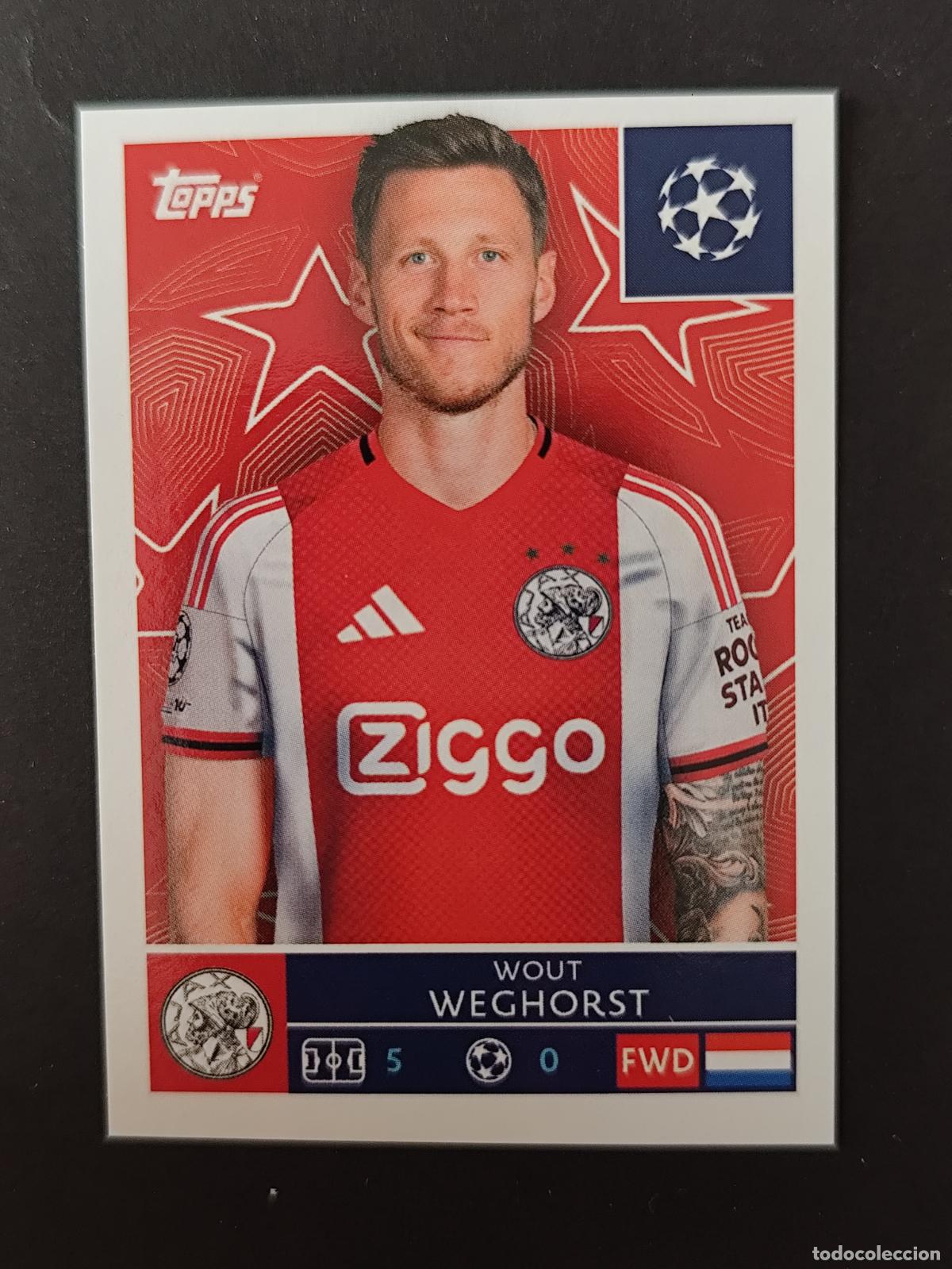 Cromos de Futebol: 55 WOUT WEGHORST AJAX STICKER CHAMPIONS LEAGUE 2025 2026 25 26 TOPPS