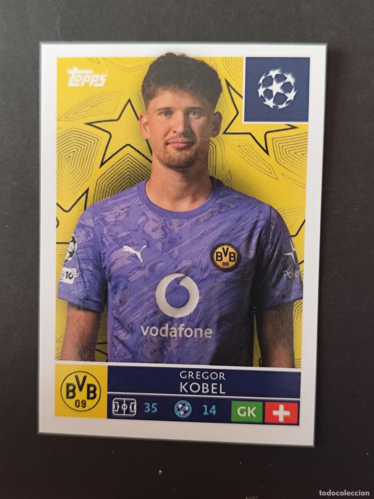 Football Stickers: 142 GREGOR KOBEL BORUSSIA DORTMUND STICKER CHAMPIONS LEAGUE 2025 2026 25 26 TOPPS