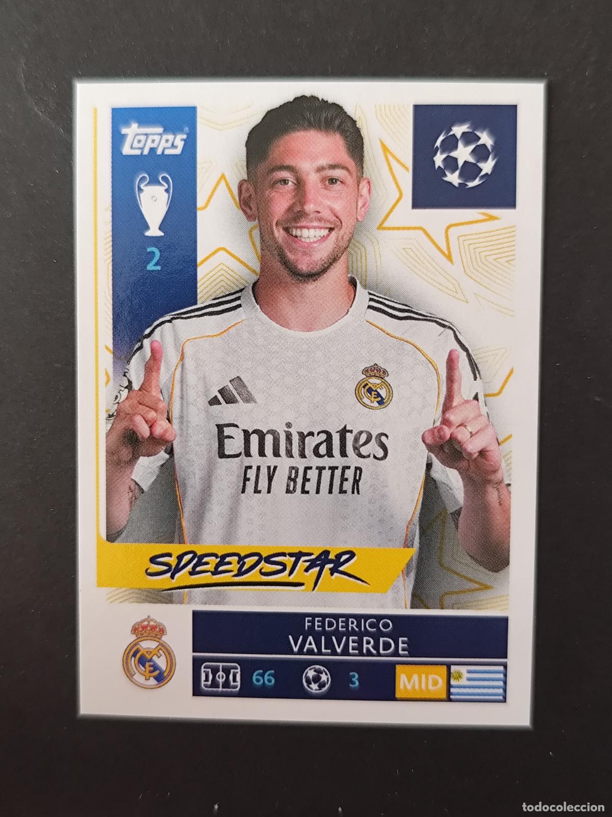 Cartes &agrave; collectionner de Football: 391 FEDERICO VALVERDE REAL MADRID STICKER CHAMPIONS LEAGUE 2025 2026 25 26 TOPPS