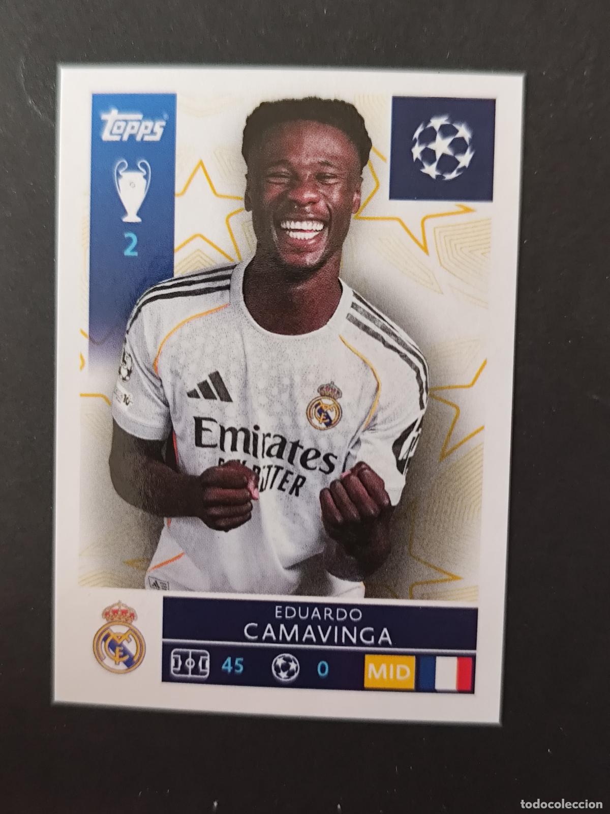 Cartes &agrave; collectionner de Football: 392 EDUARDO CAMAVINGA REAL MADRID STICKER CHAMPIONS LEAGUE 2025 2026 25 26 TOPPS