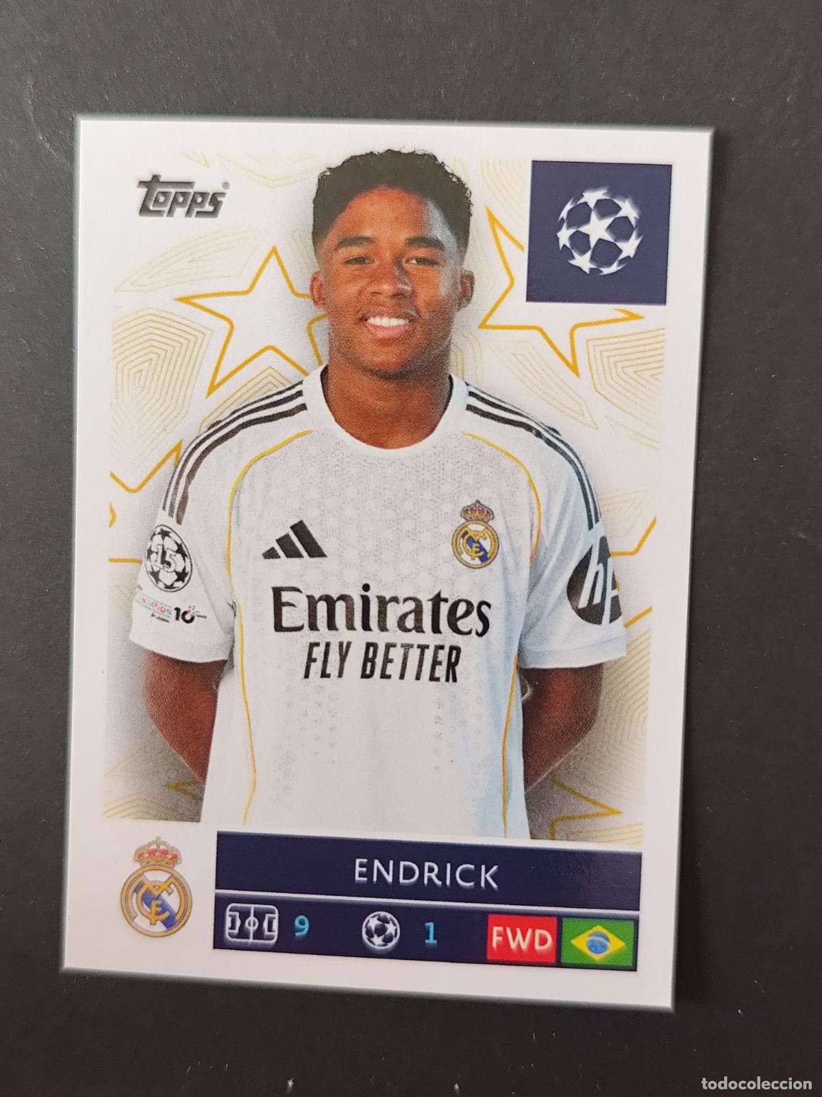 Cartes &agrave; collectionner de Football: 395 ENDRICK REAL MADRID STICKER CHAMPIONS LEAGUE 2025 2026 25 26 TOPPS