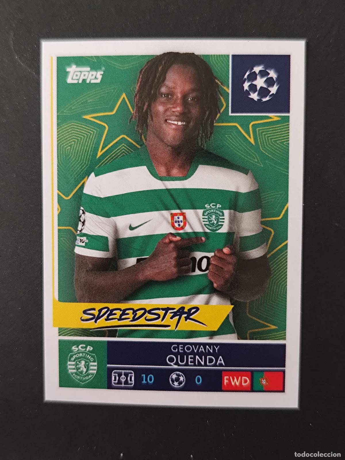Cromos de F&uacute;tbol: 421 GEOVANY QUENDA SPORTING PORTUGAL STICKER CHAMPIONS LEAGUE 2025 2026 25 26 TOPPS