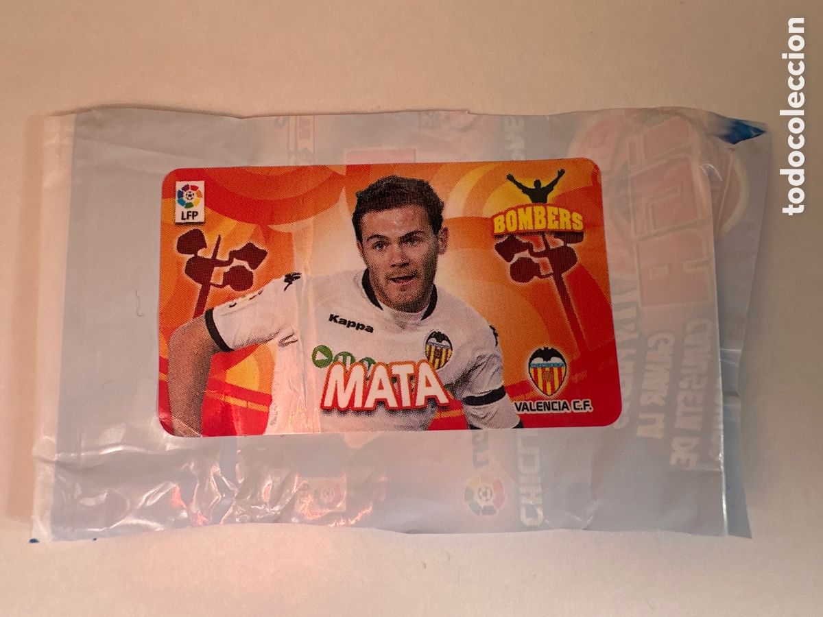 Cartes &agrave; collectionner de Football: MATA-BOMBERS-VALENCIA CROMO CHICLE LIGA 2010-2011 NUNCA PEGADO 10 11