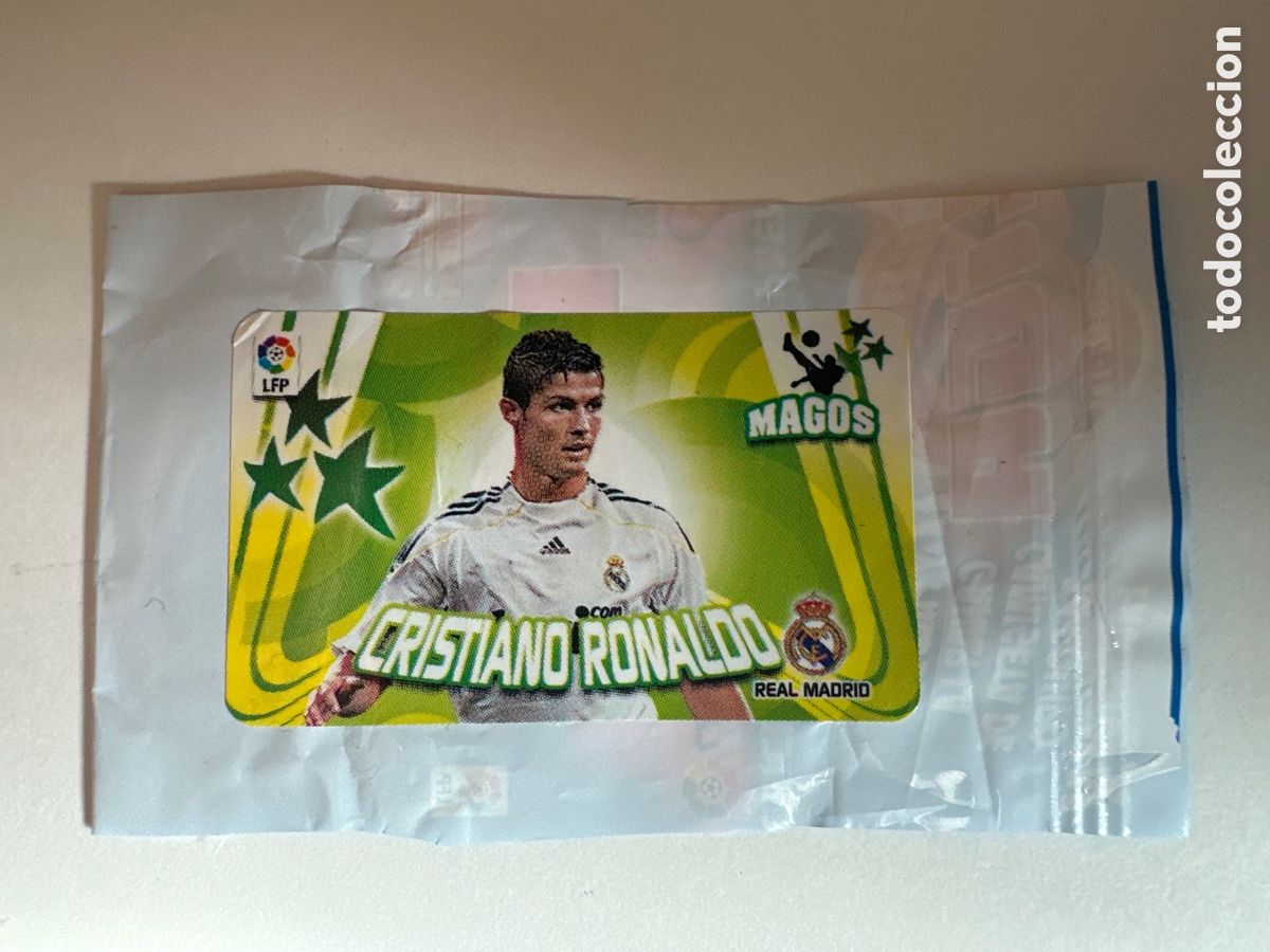 Fu&szlig;ball-Sticker: CRISTIANO RONALDO(REAL MADRID)CROMO CHICLE LIGA 2010-2011 NUNCA PEGADO 10 11